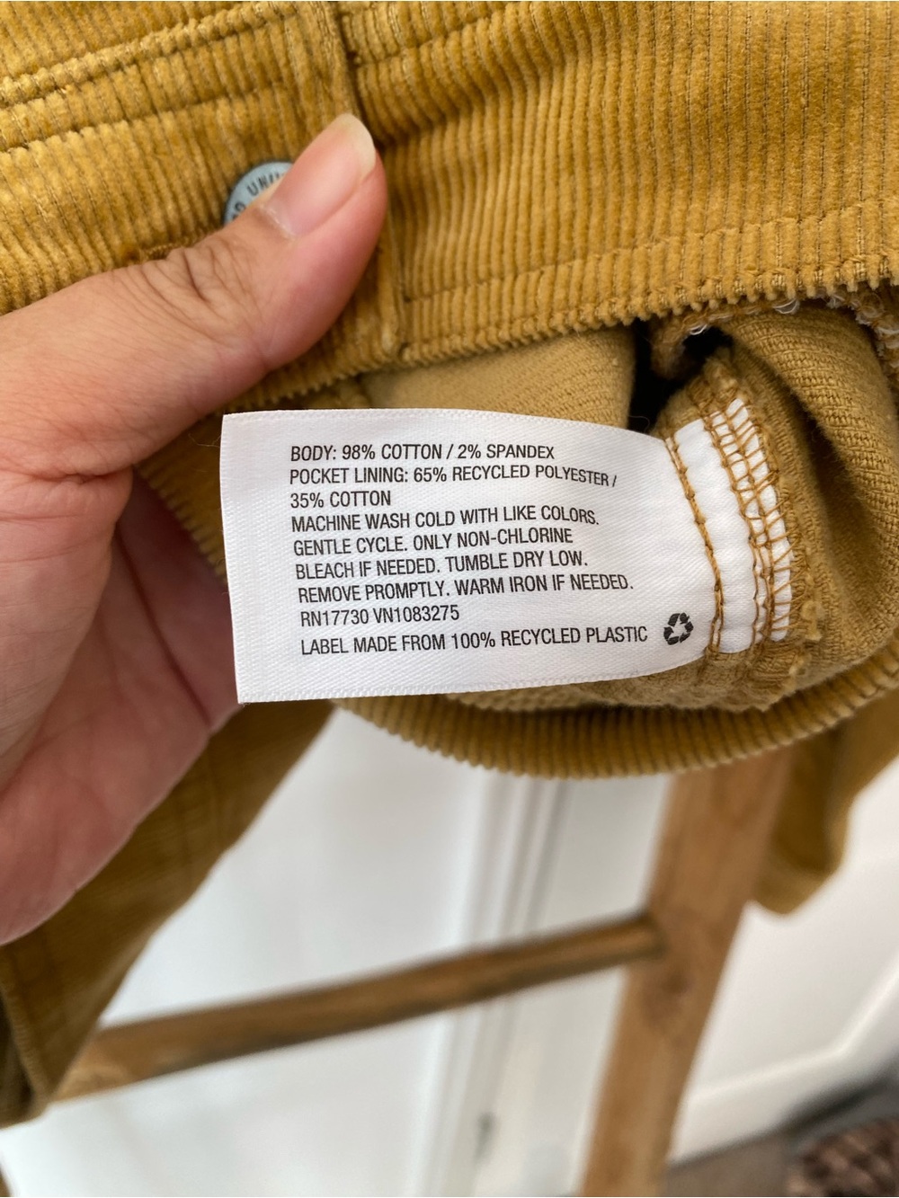 Universal Thread Mustard Yellow Corduroy Trucker Jacket Medium Fall - Picture 7 of 8